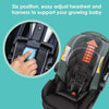 Baby Trend EZ Ride Travel System With EZ Lift Infant Car Seat Dash Pink One Hand Fold All Terrain Wheels