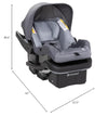 Pink Bamboo Baby Trend Passport Cargo stroller with EZ-Lift Plus infant car seat, featuring a lightweight frame and comfortable seating.