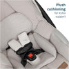 Maxi-Cosi Zelia Luxe 5-in-1 modular travel system with stroller and car seat, black fabric, ready for travel and baby care.