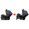 Pink Bamboo Baby Trend Passport cargo stroller with EZ-Lift Plus infant car seat for travel and everyday use.