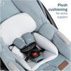 Maxi-Cosi Zelia Luxe 5-in-1 modular travel system with stroller, car seat, and accessories for versatile baby travel.