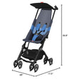 My Store gb Pockit+ All-Terrain lightweight travel stroller with canopy and reclining seat in velvet black, compact and easy to fold.