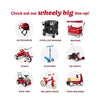 Red Radio Flyer wagon for kids with wheels, convertible stroller and rolling cart, suitable for toddlers aged 1+ outside toys