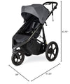 Wayfinder Jogging Stroller With Independent Dual Suspension