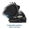 Maxi-Cosi Zelia Luxe 5-in-1 travel system with stroller and car seat, featuring sleek design and adjustable components.