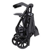 Pink Bamboo Baby Trend Passport cargo stroller with EZ-Lift Plus infant car seat, featuring a compact travel system for infants.