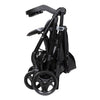 Baby Trend Passport cargo stroller with pink bamboo fabric and EZ-Lift Plus infant car seat, featuring a compact travel system.
