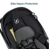 Maxi-Cosi Zelia Luxe 5-in-1 travel system with stroller, car seat, and accessories for versatile baby transportation.