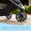 Graco Outpace LX all-terrain 3-wheel baby stroller with rubber tires, one-hand fold, in-seat suspension, in a travel-friendly design