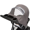 Safety 1st Smooth Ride travel system stroller with OnBoard FLX infant car seat, large canopy, ample storage, foldable, rear-facing.