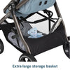 Maxi-Cosi Zelia™ Luxe 5-in-1 modular travel system with stroller and car seat, featuring sleek design and versatile functionality.