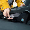 Baby Trend Passport® Switch 6-in-1 travel system with EZ-Lift™ Plus infant car seat in dash black, showing stroller frame and car seat.