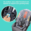 Baby Trend EZ Ride Travel System With EZ Lift Infant Car Seat Dash Pink One Hand Fold All Terrain Wheels
