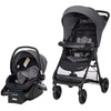 Safety 1st Smooth Ride travel system stroller with OnBoard FLX infant car seat, large canopy, foldable design, and ample storage.