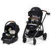 Maxi-Cosi Zelia Luxe 5-in-1 modular travel system with stroller and car seat, designed for versatile baby transportation.