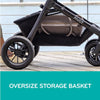 Evenflo Pivot Modular Travel System with LiteMax Preemie and Infant Car Seat in casual gray, featuring stroller and car seat components