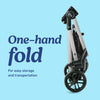 Graco Modes Pramette travel system with SnugRide 35 infant car seat, stroller, and toddler seat in Ellington color.