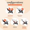 Baby Trend stormy double stroller and car seat combo with lightweight, portable tandem design for infants and toddlers.