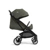 Joie Nutmeg compact stroller in shale color, lightweight design with one-hand fold, suitable for easy travel and daily use