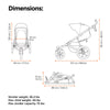 Thule Urban Glide 3 Double All-Terrain Stroller Lightweight With Air-Filled Tires And Suspension