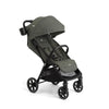 Joie Nutmeg compact stroller in shale color with one-hand fold, lightweight and easy to carry for convenient baby transport.