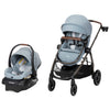 Maxi-Cosi Zelia Luxe 5-in-1 modular travel system with stroller, car seat, and accessories, designed for versatile infant and toddler travel.