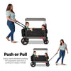 Red Radio Flyer wagon for kids and toddlers, convertible stroller and rolling beach cart with wheels for children ages 1+
