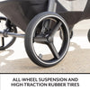 Evenflo Shyft Intuiti Travel System with Revolve180 LiteMax NXT infant car seat in Fossil Gray, lightweight and rear-facing for 3-30 lbs.