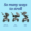 Graco Modes Pramette travel system with infant SnugRide 35 car seat and toddler stroller in Ellington, showing stroller and car seat combo