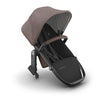 UPPAbaby RumbleSeat V3 all-weather second seat for Vista V2/V3 in Declan Oat Mélange with silver frame and Chestnut leather buckle