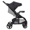 Baby Trend Passport Cargo stroller travel system with pink bamboo infant car seat and EZ-Lift Plus handle in a modern design
