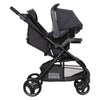 Baby Trend Passport Cargo Stroller travel system with pink bamboo fabric and EZ-Lift Plus infant car seat, suitable for infants.