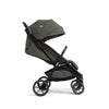 Joie Nutmeg compact stroller in shale with one-hand fold, lightweight design, suitable for easy transportation and travel.