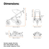 Thule Urban Glide 3 Double All-Terrain Stroller Lightweight With Air-Filled Tires And Suspension