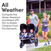 My Store BOB Gear Revolution Flex 3.0 Duallie jogging stroller in Graphite Black with adjustable handlebars and large wheels.