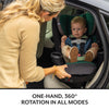 Evenflo Revolve360 Extend Rotational All In One Convertible Car Seat with 360 Degree Rotation and Extended Rear Facing