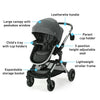Graco Modes Nest travel system with 3-in-1 stroller and SnugRide DLX infant car seat, featuring adjustable slide-to-me design.