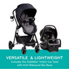 Evenflo Pivot Modular Travel System with SafeMax Car Seat, stroller with adjustable seat and car seat for infants and toddlers.