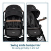 Maxi-Cosi Zelia Luxe 5-in-1 modular travel system with stroller, car seat, and accessories for versatile baby transport.