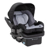 Baby Trend Passport Switch 6-in-1 stroller travel system with EZ-Lift infant car seat in Dash Black, featuring adjustable modes and sleek design.