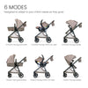 Britax Phases travel system with Arbor infant car seat, stroller, and parent organizer in Raven Black, featuring DuoConnect and Pramette mode