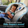 Graco Extend2Fit convertible baby car seat in Gotham color with adjustable extension panel for extra legroom, rear and forward facing.