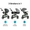 Graco Modes Pramette travel system with infant car seat and stroller, featuring SnugRide 35 car seat in Ellington fabric.