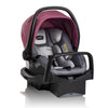 Evenflo Pivot Modular Travel System with LiteMax Preemie and Infant Car Seat in casual gray, including stroller and car seat components.