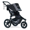 My Store BOB Revolution Flex 3.0 Duallie jogging stroller in graphite black, featuring sturdy double stroller design and adjustable handlebars.