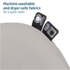 Maxi-Cosi Zelia Luxe 5-in-1 modular travel system with stroller, car seat, and accessories in a modern design.