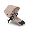 My Store Bugaboo Donkey 6 sibling seat in cocoa brown for side-by-side double stroller conversion, showing the fabric and design details.