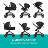 Evenflo Pivot Modular Travel System with SafeMax Car Seat, stroller with adjustable seat and safety features, suitable for infants and toddlers