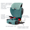 Britax Skyline Belt Positioning Booster Car Seat 2 Stage Design For Growing Kids Dusk Color