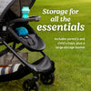 Graco Modes Element Canter travel system with stroller and infant car seat, featuring adjustable handle and safety harness.